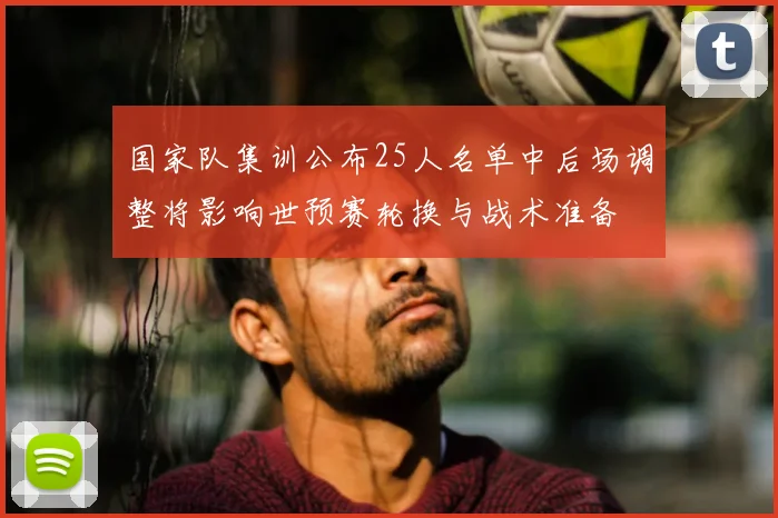 国家队集训公布25人名单中后场调整将影响世预赛轮换与战术准备